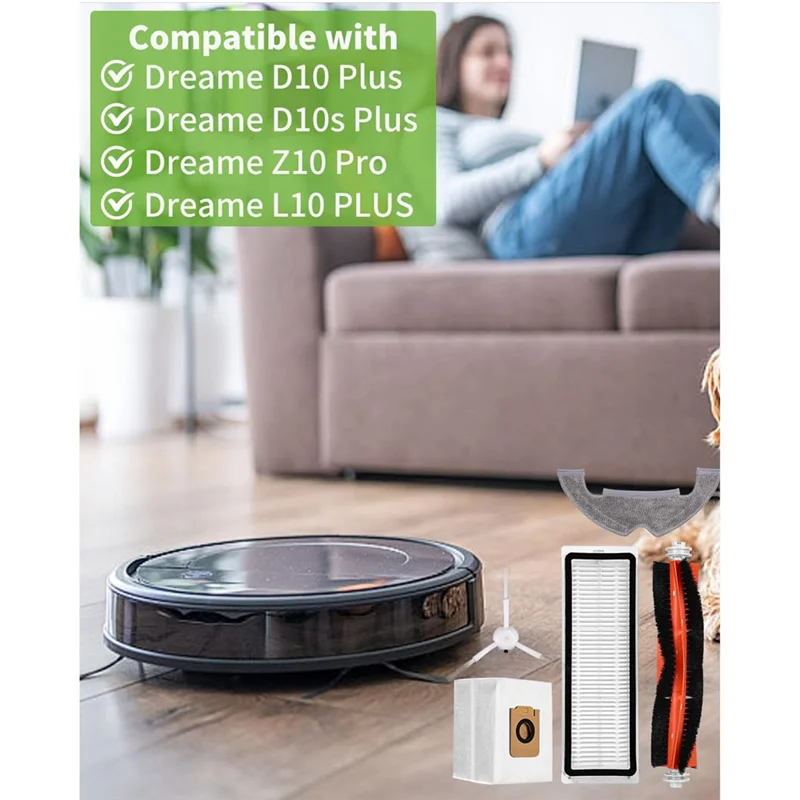 

SYW-For Dreame D10 Plus/D10S Plus/L10 Plus/Z10 Pro Робот-пылесос Запасные части Основная боковая щетка Фильтр Швабра Тряпка