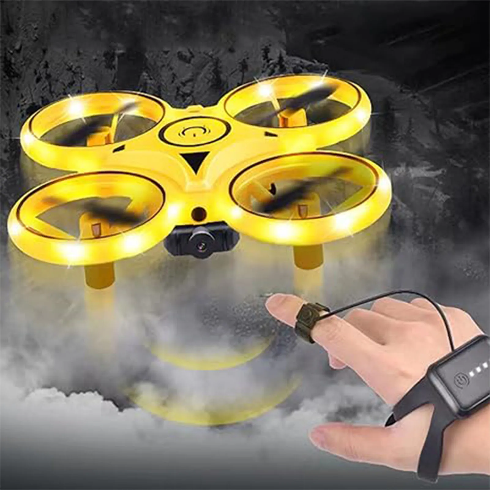 Gesture Control Drone RC Quadcopter Aircraft Smart RC Electric Flying Drone With LED Outdoor Toys for Children's Toy Gift