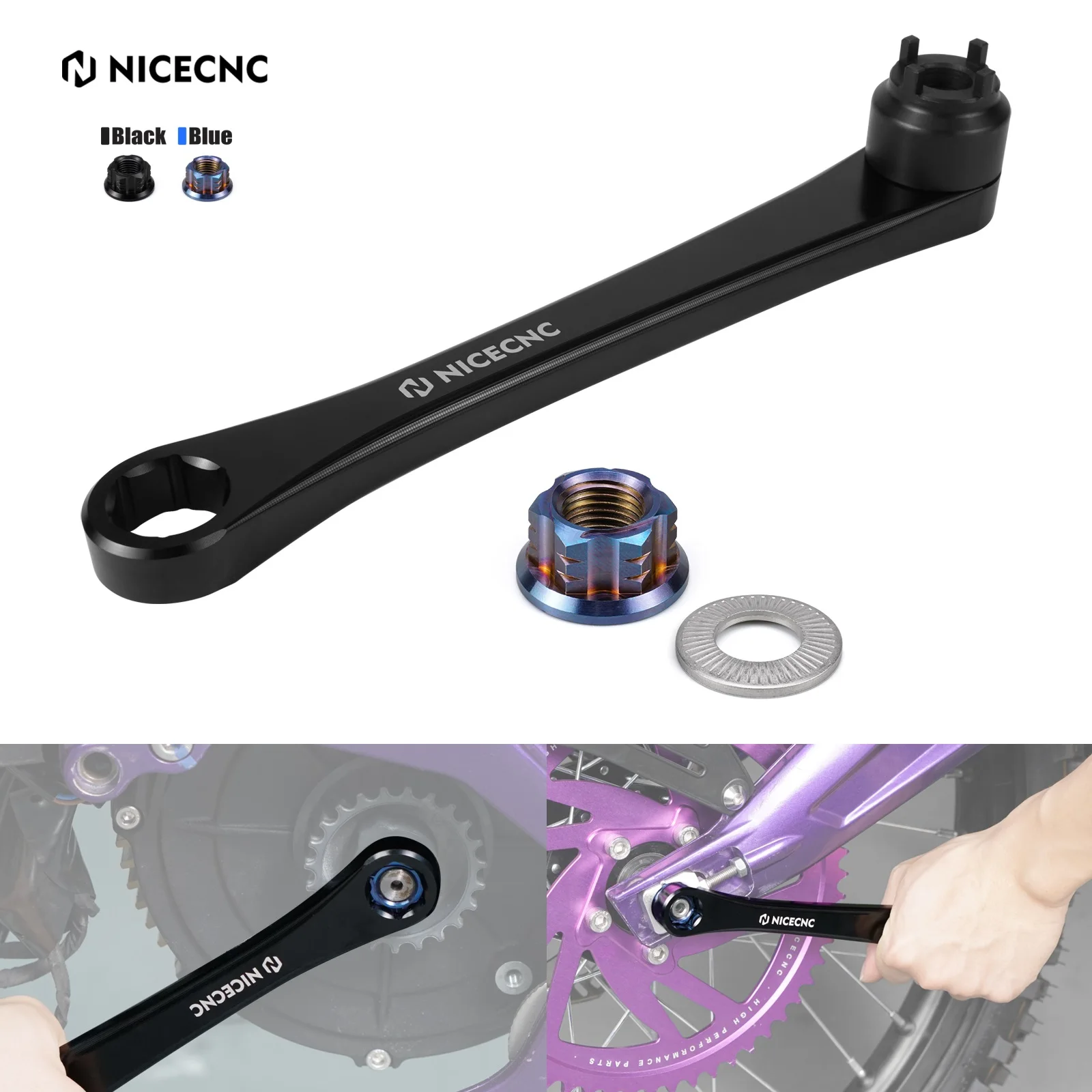 For Surron Light Bee X S L1E Swingarm Multifunctional Removal Tool Primary Belt Pulley Nut Kit NICECNC Electric Bike Accessories