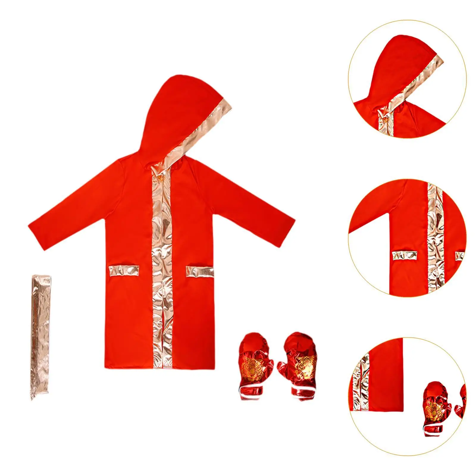 زي الملاكمة التنكري للأطفال خفيف الوزن لعيد الميلاد متعدد الاستخدامات