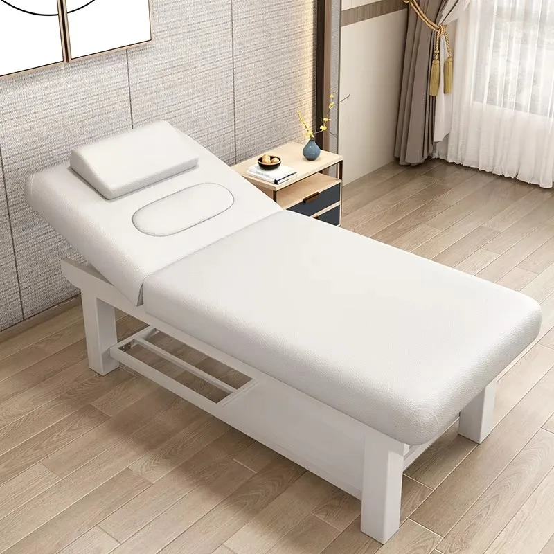 

Modern Luxury Wooden Massage Bed for Beauty Spa Wholesale Facial Lash Care Furniture Body Skin Salon Furniture
