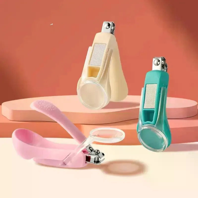 Infant Baby Nail Clippers Tools Children Kids Magnifier Glass Finger Nail Cutter - view 3