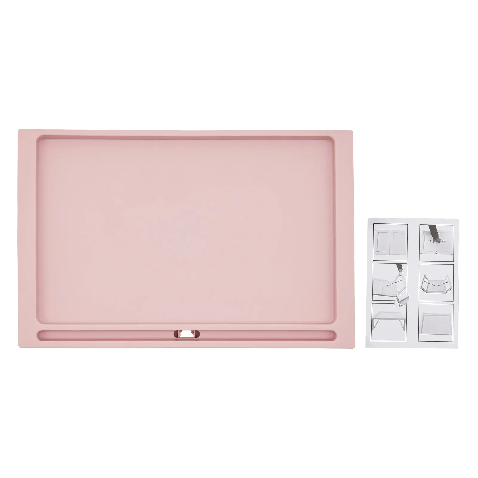 Składany stolik pod laptopa 65*35,5*27cm, prostokątny, różowy, wolnostojący, 6 sztuk