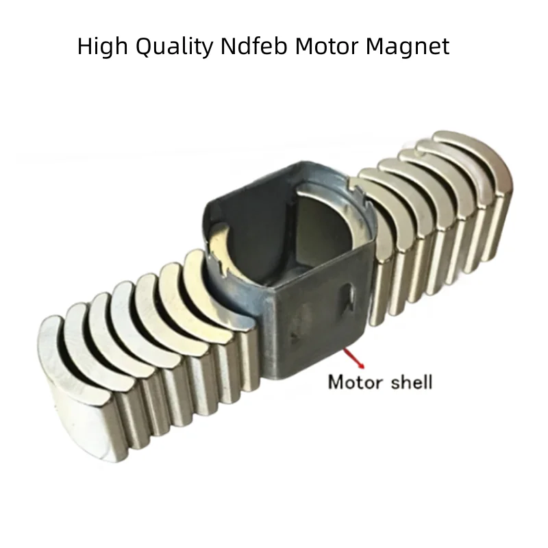 

4WD High Speed Magnetic Steel Parts,Motor Shell+High Quality Ndfeb Motor Magnet 130 DC Motor NdFeB Magnet