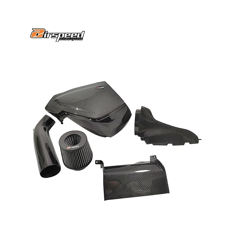 

Airspeed Brand Neat and Clear Surface Texture 100% Dry Carbon Fiber Cold Air Intake System For AUDI A6,A7 C7 3.0T