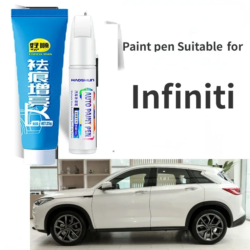 Scratch Repair Pen Suitable for Infiniti QX50 Q50L Paint Repair Pen Pearl White Car Scrach Remover Black Black Infiniti Red