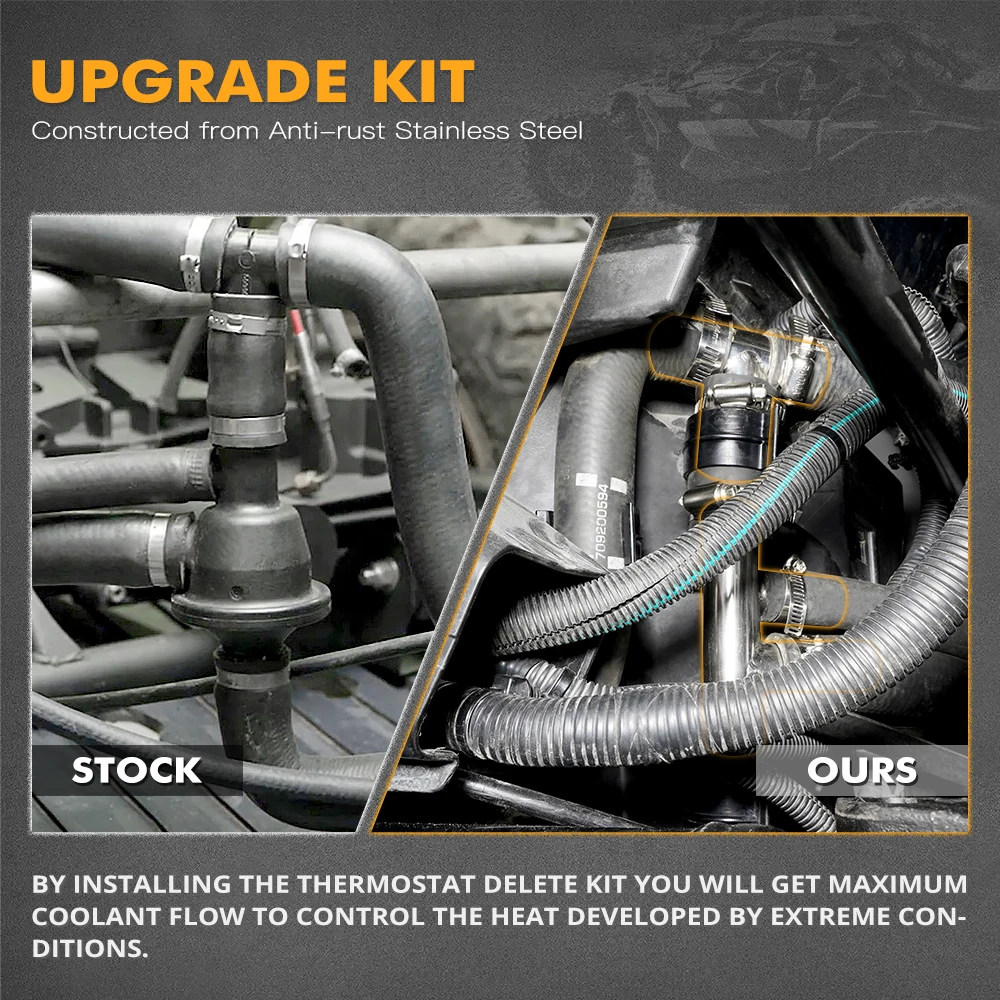 UTV Edelstahl für Can-Am Thermostat Löschen Kit Kühler für Can-Am Maverick X3 Max R RR 4x4 XRC XMR DS Turbo DPS Zubehör