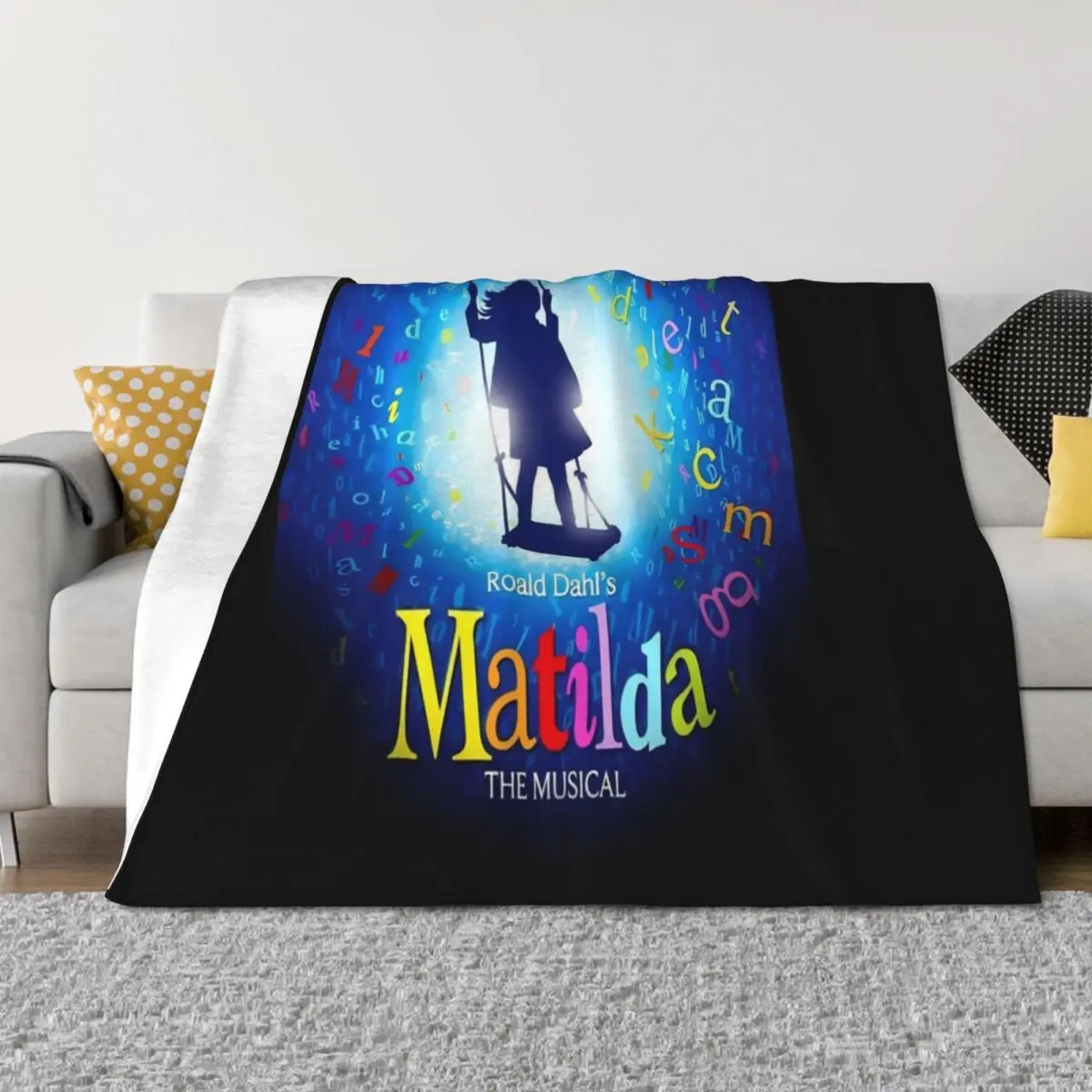 

Matilda musical Throw Blanket warm for winter Fashion Sofas Custom Retros Blankets