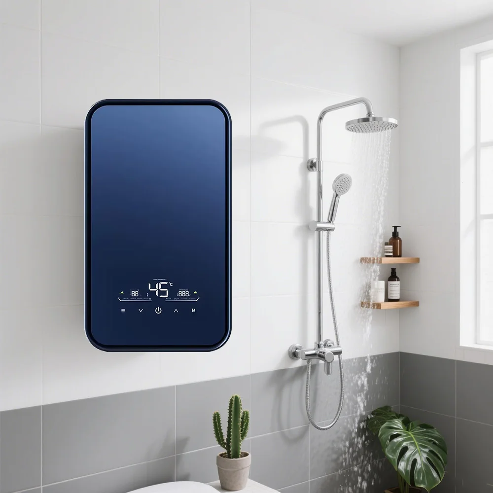 

Умный настенный 380 В для всего дома, 16-24 кВт, безрезервуарный гейзер, мгновенный отопление, бытовой отель, электрический водонагреватель