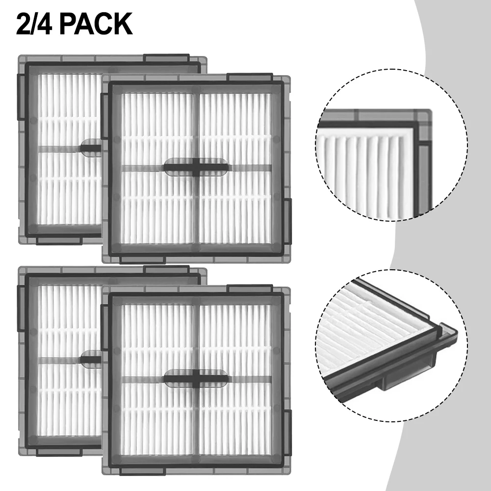 2/4pcs HEPA Attachment Filter For Roborock Q10 S5 / Q10 S5+ / Q10 VF / Q10 VF+ / Q10V / Q10V+ Home Appliance Accessories