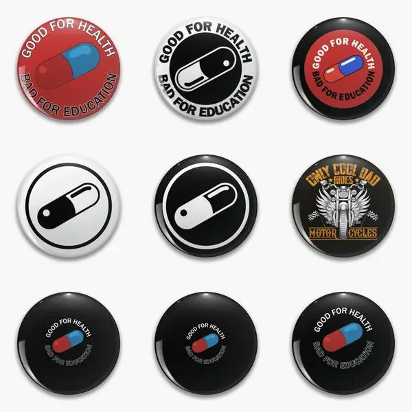 Akira Jacket Pill Logo Merchandise Of Soft Button Pin Customizable Metal Creative Lapel Pin Cartoon Decor Cute Funny Badge