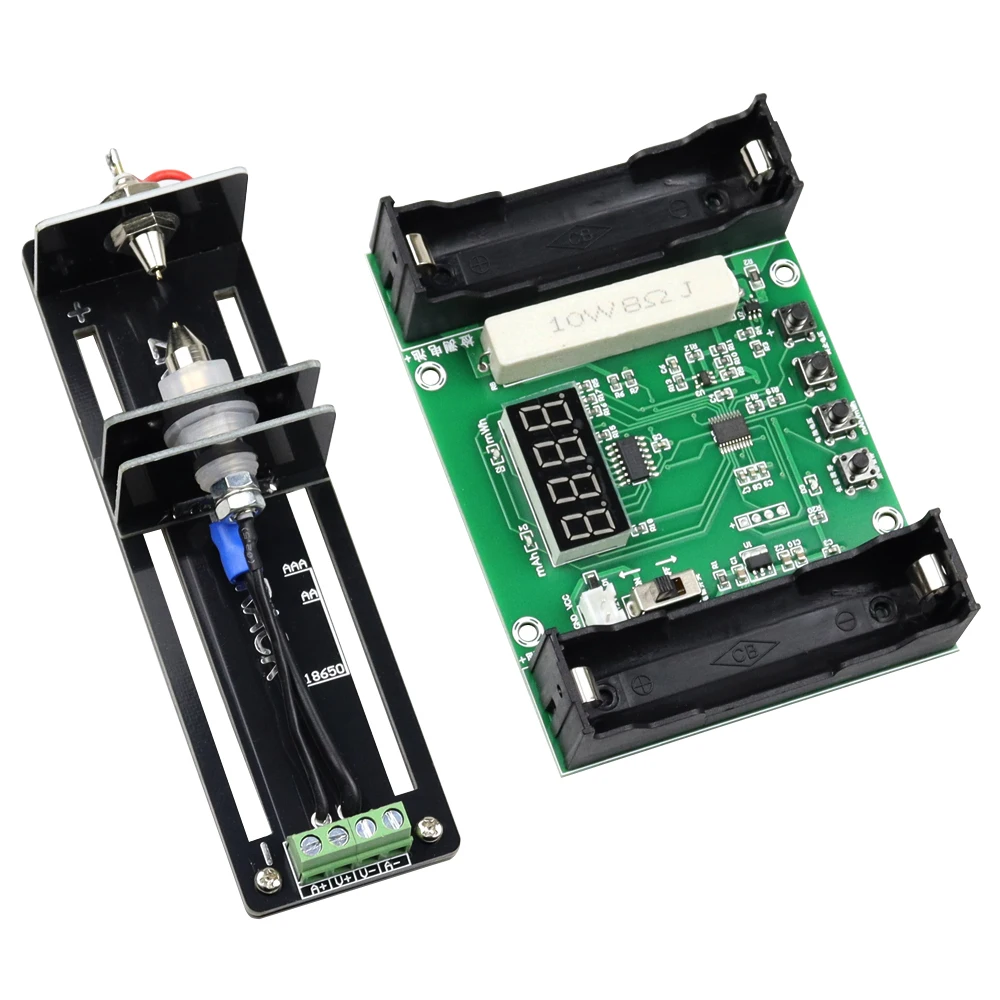 18650 Lithium Battery Capacity Tester Cell Holder Stand Module Discharge Electronic Load Monitor 26650 21700 AAA