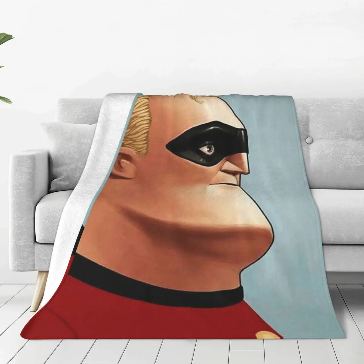 

Custom Sofa Fleece The Incredibles Bob Parr Throw Blanket Warm Flannel Blankets for Bedding Home Sofa Quilt