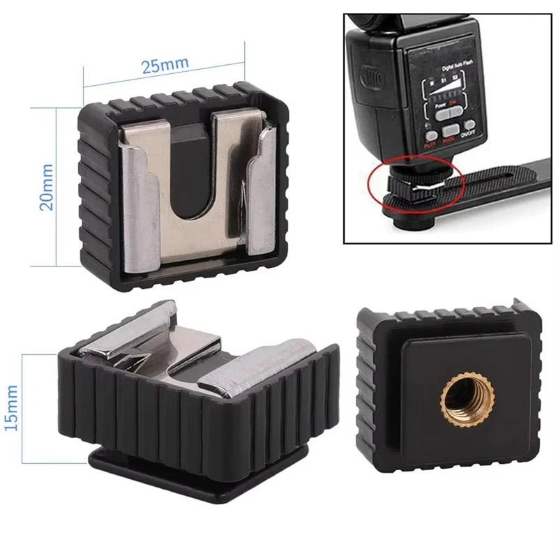 ABNO-26Pcs Camera Screw Mount Set 1/4 Inch And 3/8 Inch Converter Threaded Screws Adapter Flash Shoe Mount