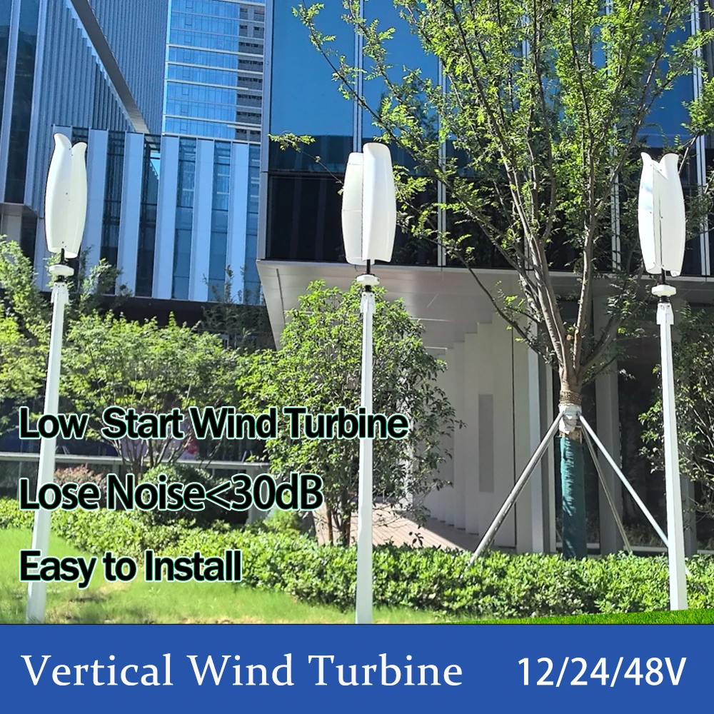 

Upgraded 6KW/H 6000W Wind Turbine Generator 12V 24V 48V Free Energy Power Generator Off Grid System For Home Appliance Camping