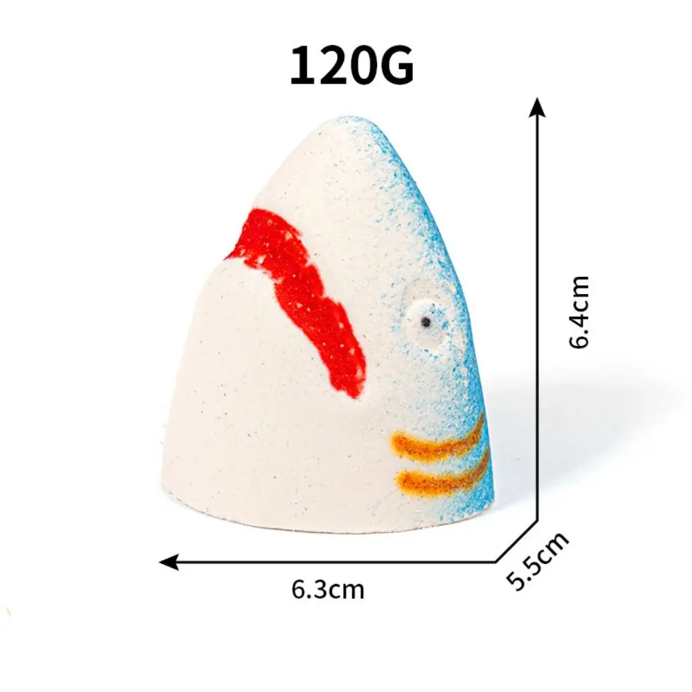 قنبلة حمام سمك القرش بنمط القرش، رائحة مبهجة، حيوانات البحر، قنابل الاستحمام الفكية، قنبلة الاستحمام الملونة الرائعة