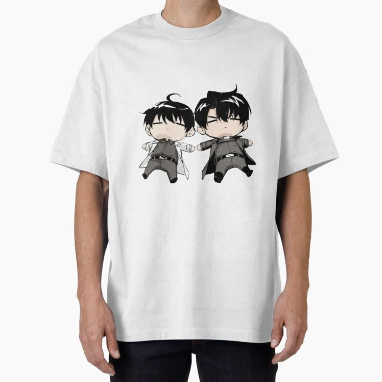 Cute Kim Dokja Yoo Joonghyuk Sweat Summer Shirts Omniscient Readers Viewpoint Lover T-Shirt  Graphic Tees Plain Mens T-Shirts