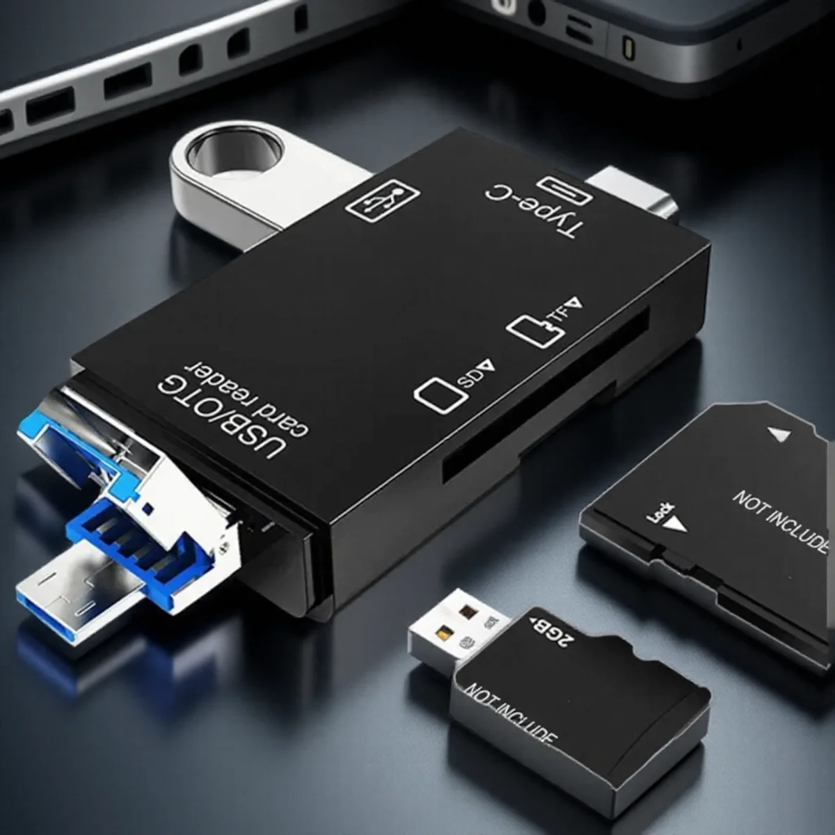 Многофункциональное устройство чтения карт памяти USB OTG-адаптер SD TF USB 2.0 Type C Micro USB Высокоскоростное устройство чтения карт памяти для компьютера и ноутбука