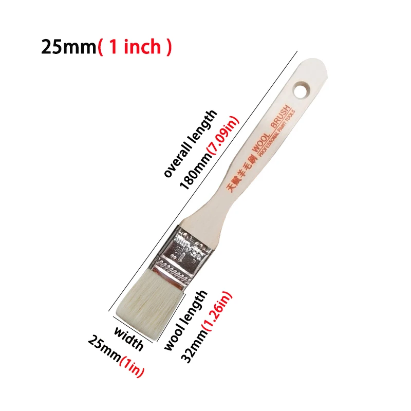 Thin Sheet Iron Shell Wool Brush Tool For Decoration Painting Latex Coating Cleaning Barbecue Baking Painting