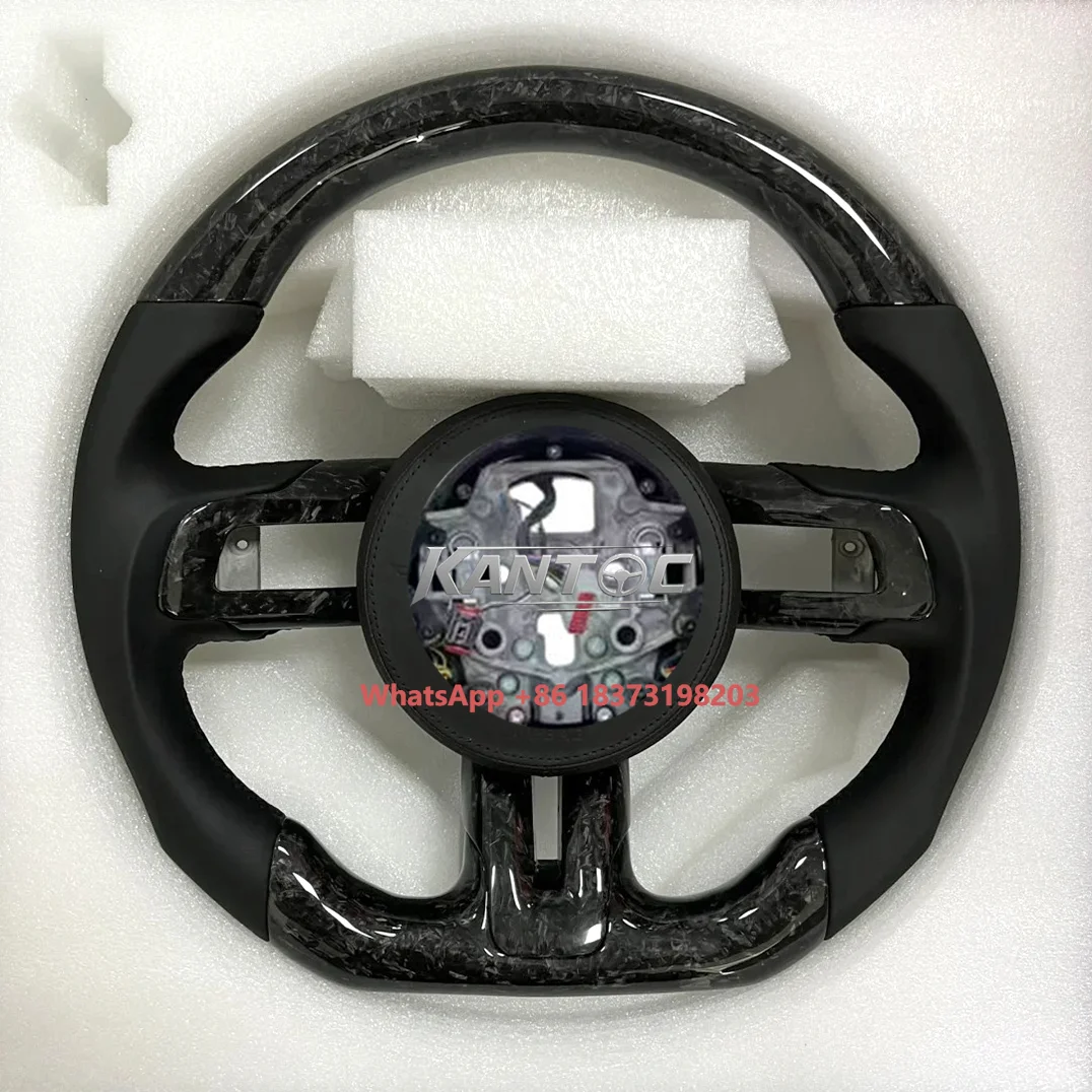 

Sport Style Car Steering Wheel for Mustang 2011-2023 High Quality Custom Forged Carbon Fiber Steering Wheel