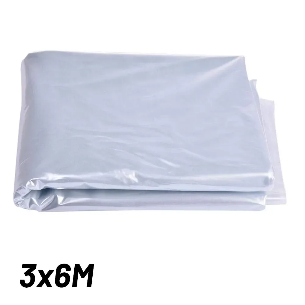 Cold Protection for Plants Clear Polythene Plastic Sheeting Garden Cover for Greenhouse Protects from Wind and Blizzards