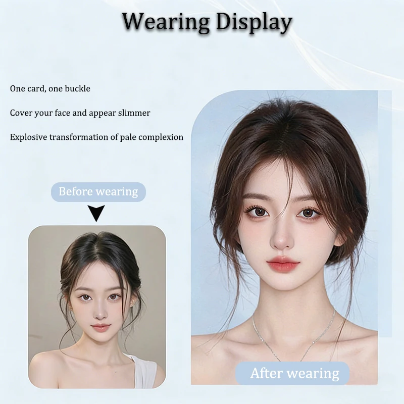Wig Patches for Women with Fluffy Hair on the Top of the Head Natural and Seamless Hair Coverage White Hair Replacement Patches