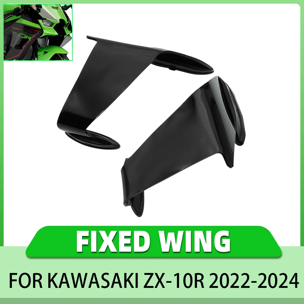 

Motorcycle Aerodynamic Fixed Wing Suitable For Kawasaki ZX-10R ZX10R 2022-2024 Acrylic Material Side Wing Cover