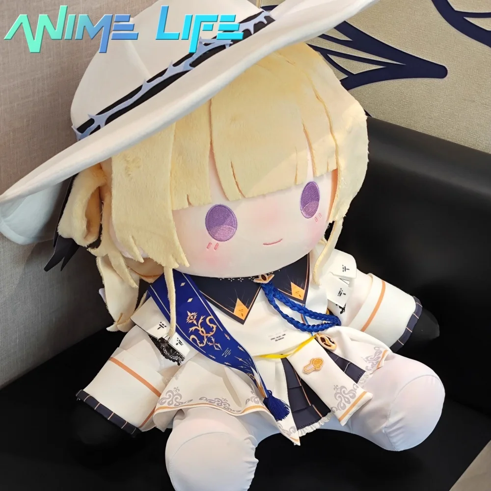 

Игра Wuthering Waves Фиби, плюшевая кукла 40 см, мягкая игрушка, плюшевая одежда для сидения, шляпа, оригинал для косплея