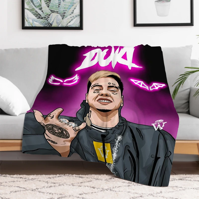 Duki Rapper Hiphop Deken Sofa Dekens & Gooit Harige Winter Warm Gooien Bed Dubbele Pluizige Zachte Decoratieve Custom Fleece Kid 'S