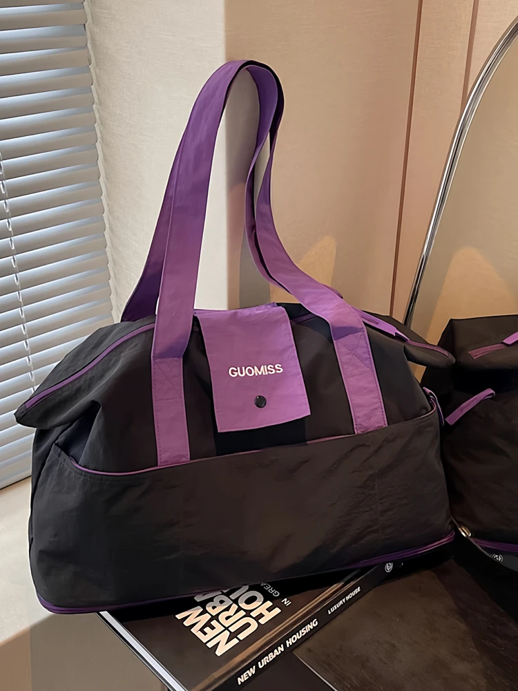 新型大容量スポーツラゲージバッグ-携帯用旅行出張収納ハンドバッグ-耐久性ポリエステル-ウィークエンダーバッグ