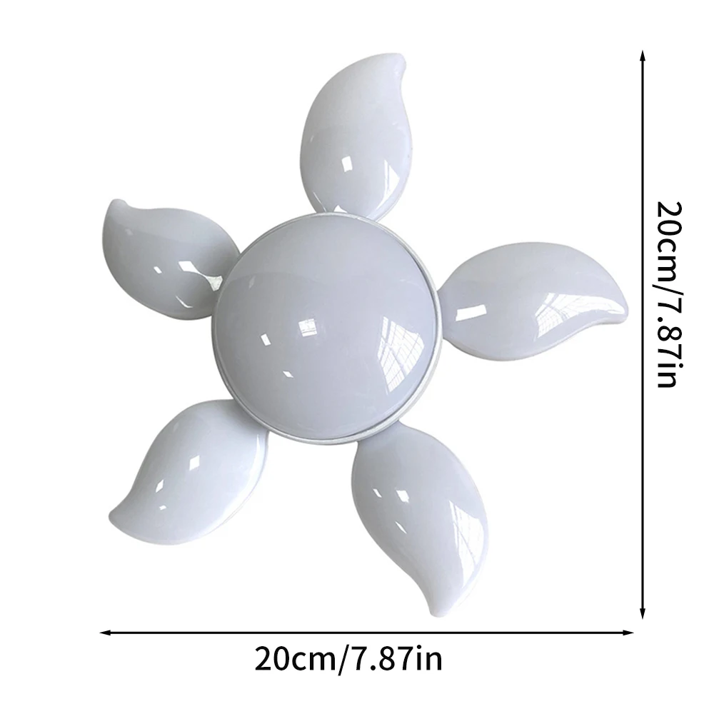 Foldable E27 LED Bulb Foldable Fan Blade Lamp Living Room Ceiling Light AC175-265V Industrial Lighting Garage White Light