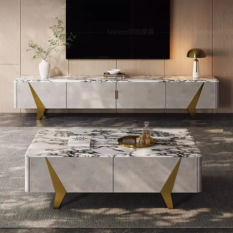 Unique Creative Aesthetic Luxury Storage Design Tv Brackets Drawers Tv Stand Modern Szafka Pod Telewizor Living Room Furniture