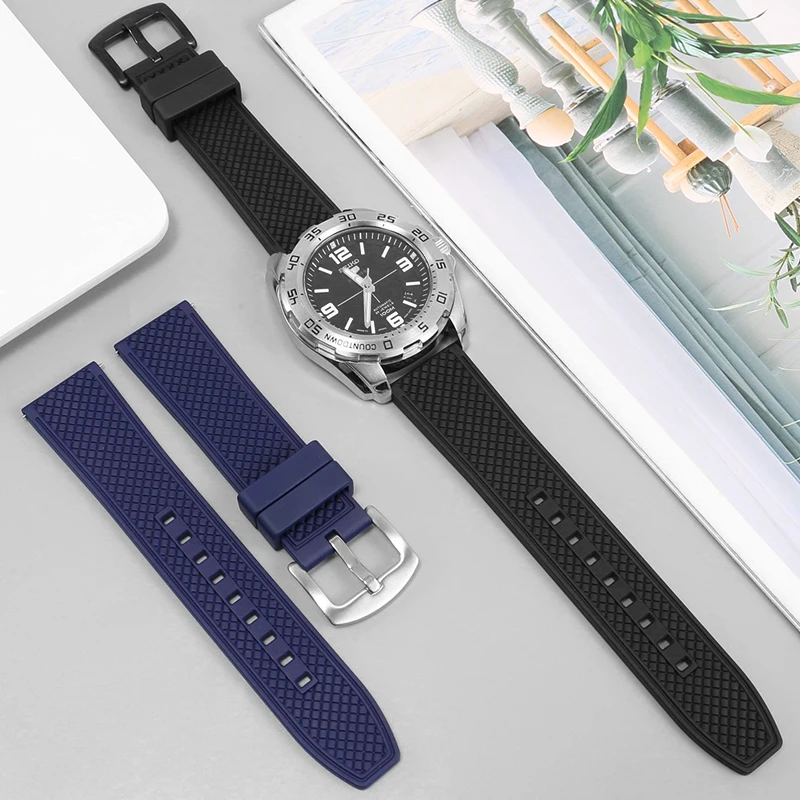 YOPO Fluoroelastomer Watchband Suitable For Huawei Watch GT3 Universal WatchStrap Dustproof Rubber Strap Quick Disassembly
