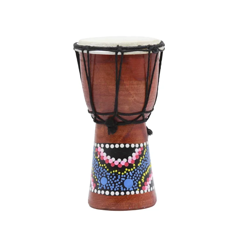 African Djembe 4 Inch Percussion Hand Drum for Sale Wooden Jambe/ Doumbek Drummer with Pattern