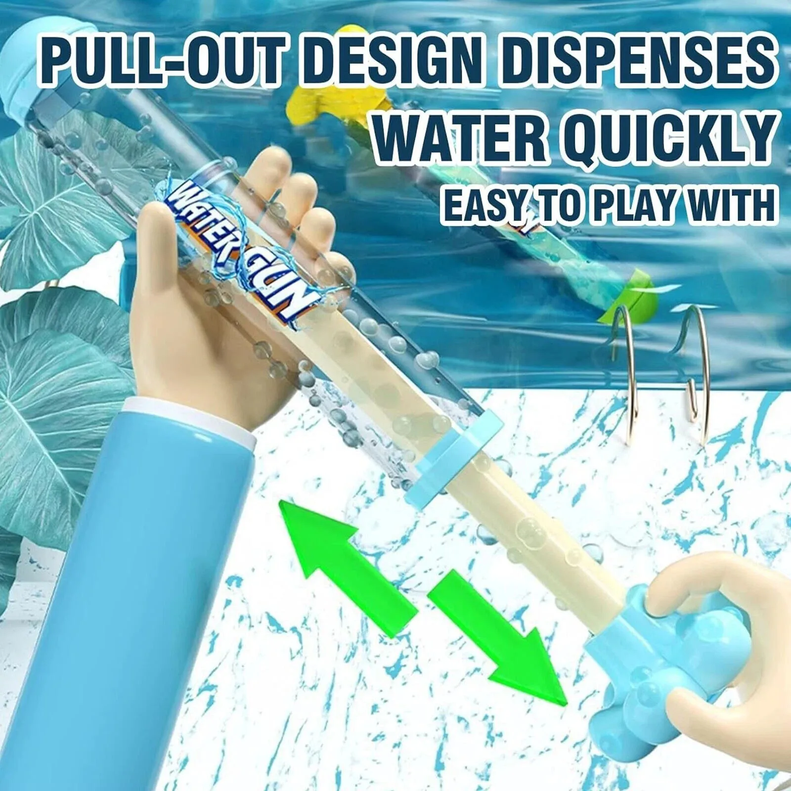 2 قطعة مدفع المياه الألعاب النارية صيف جديد انتهازي نوع متعة الألعاب النارية المياه النفاثة رذاذ لعبة للأطفال حفلة الترفيه بركة مهرجان الدعامة #3