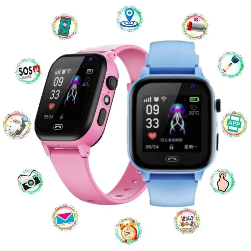 Kids 4G Smart Watch SOS GPS Location Video Call Sim Card For Children SmartWatch Camera Waterproof Watch For Boys Girls Relojes