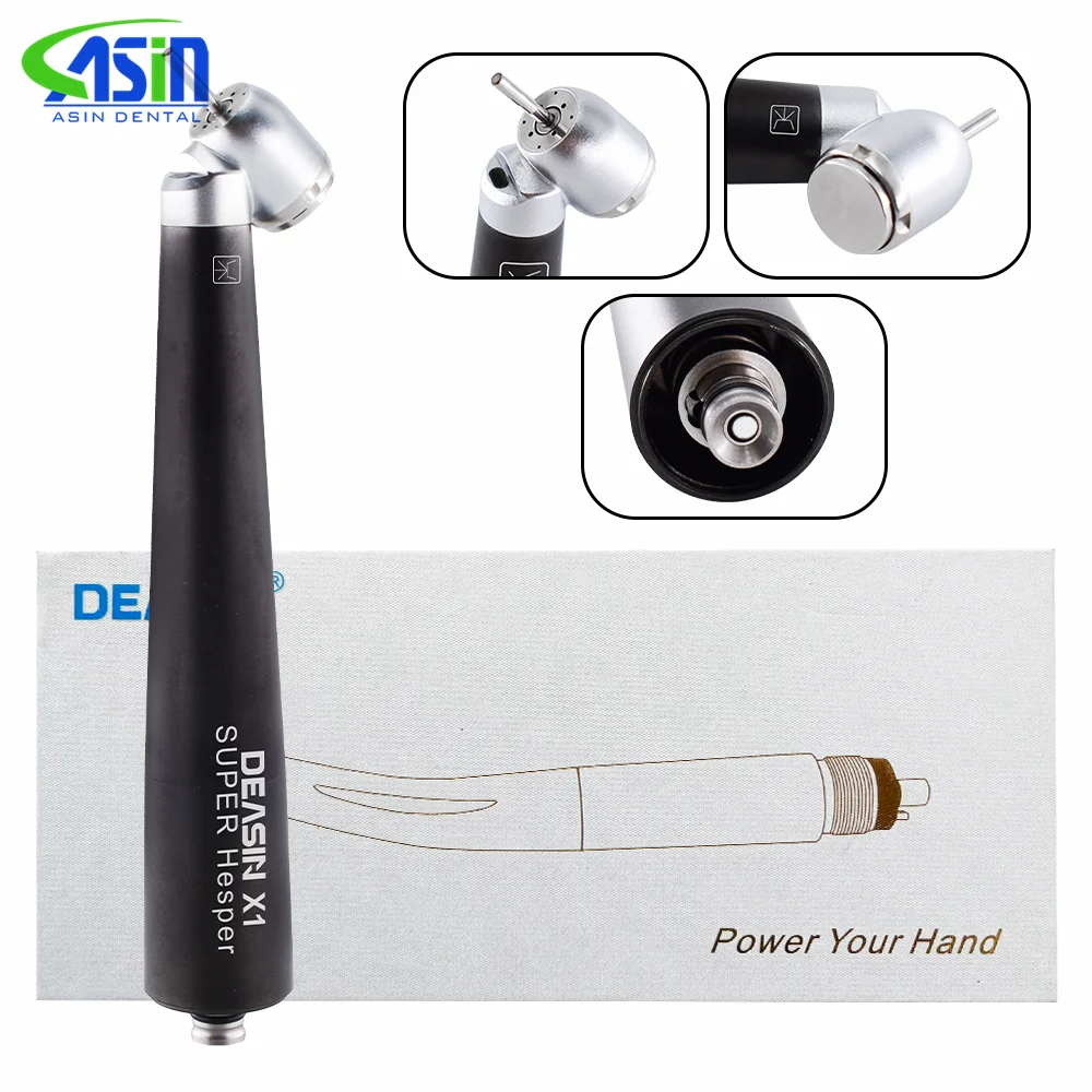 Dental 45 Degree Standard head High Speed Handpiece Fiber Optic LED Coupling Air Turbine Hand Piece for Nsk coupler