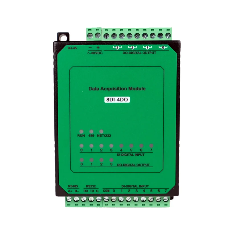 8DI-4DO 4-channel relay output 8-channel switch input Industrial Ethernet module Modbus TCP protocol Industrial Automation Modul