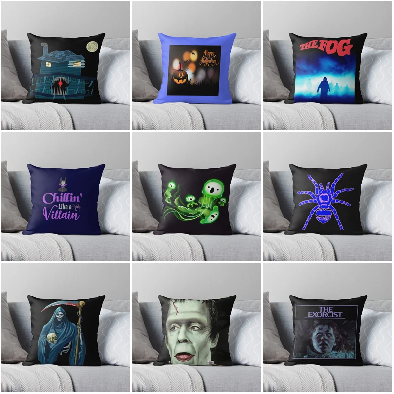 50*50 Dark series halloween Decorative Home pillow case Cushion covers autumn Modern Living Room sofa House bed  pumpkin40*40cm