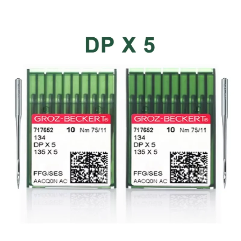 10Pcs/lot DPX5 German Groz Dp*5 Dpx5 Sewing Machine Needles Groz-Beckert Dp5 135X5 Needle silvery Needle golden Needle New