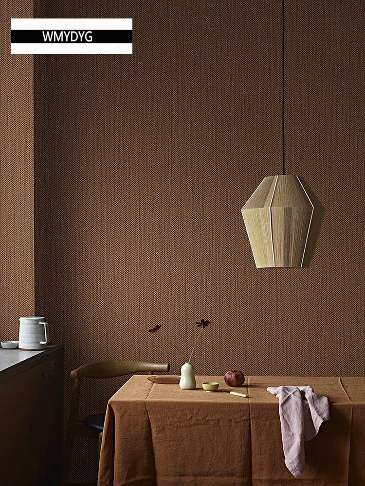 Imagem -02 - Pure Color Linho Textura Papel de Parede Papel de Parede de Palha Estilo Moderno Sala de Estar Projeto Quarto Decoração Pared