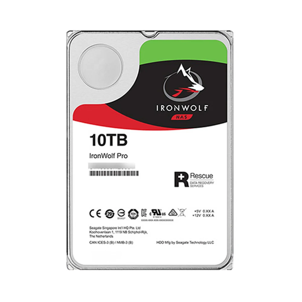IronWolf Pro NAS HDD, 3.5 인치, 14TB, 12TB, 10TB, 8TB 직렬 7200RPM SATA, 6 Gb/s 3.5 인치, ST12000NE0008