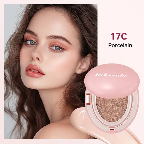 Lakerain almofada fundação base de maquiagem coreana névoa fundamentos maquiagem cobertura completa de longa duração cc creme protetor solar cosméticos