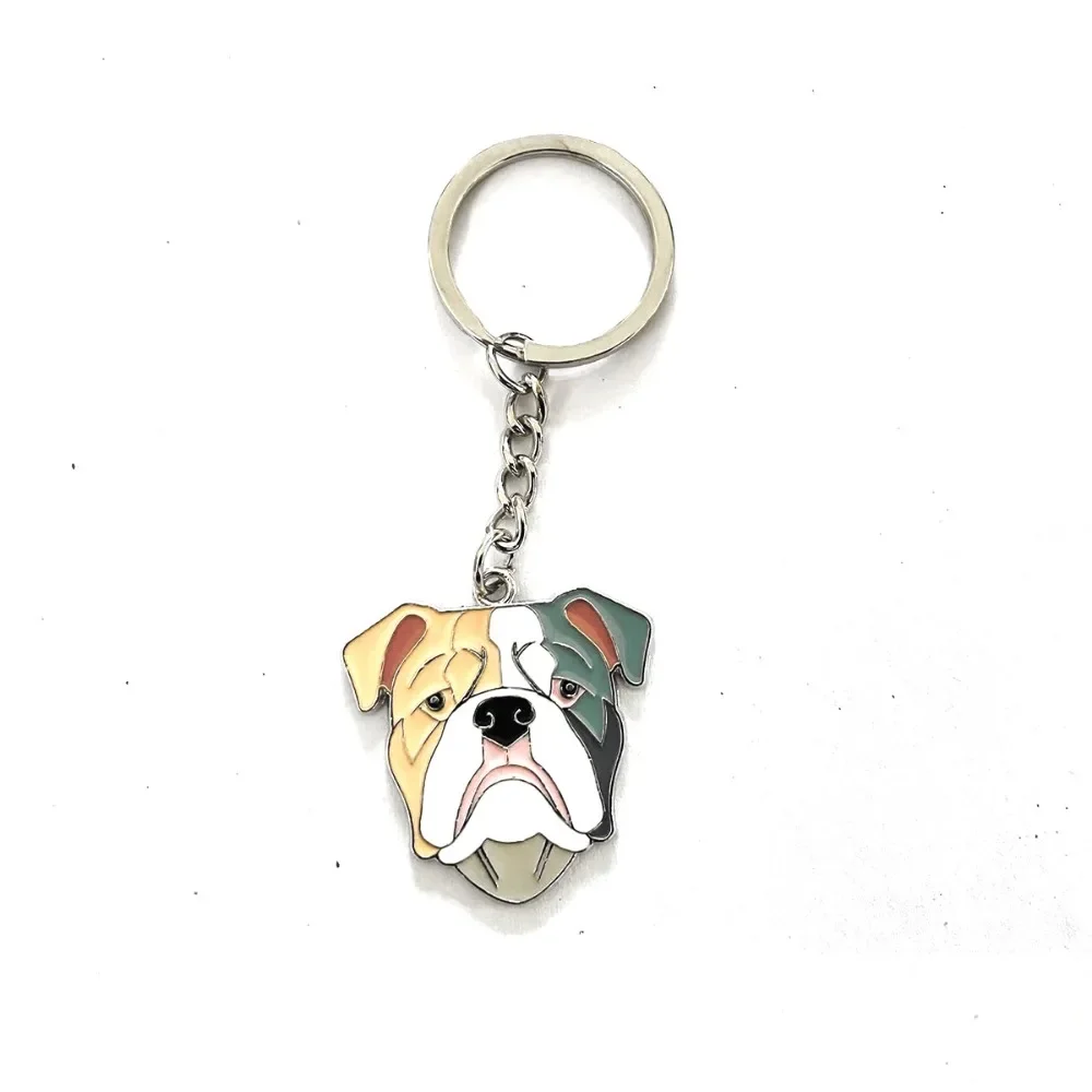 Metal Cute Animal Dog Keychains Shepherd Dog Wolf Labrador Car Key Ring Pet Dogs Tag Key Men Gift Metal Pendant Jewelry Gifts