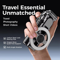 4-in-1 Multifunctional Magnetic mini Selfie Stick with 360° Rotation Wireless Bluetooth Control Magnetic Phone Holder