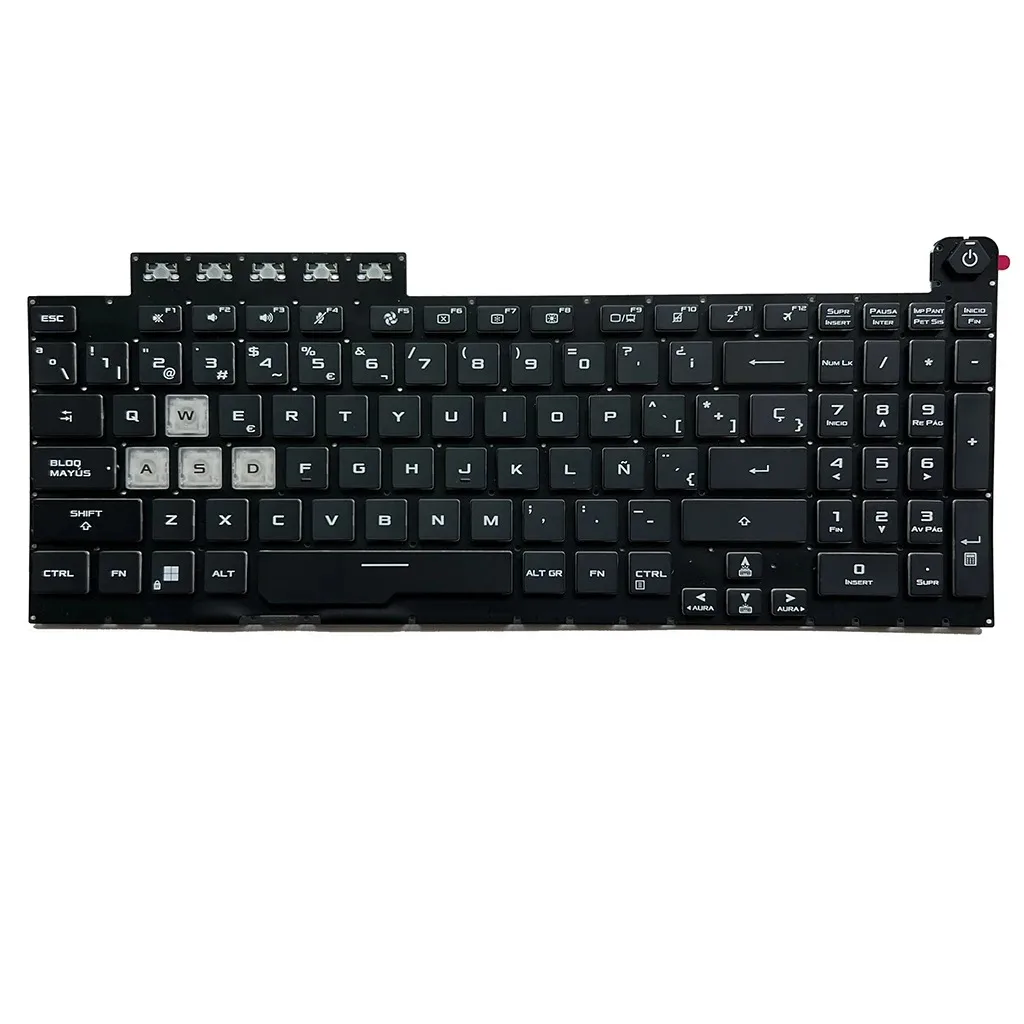 Nuevo teclado español para ordenador portátil con retroiluminación para ASUS TUF Gaming F15 FA506 FX506 FX506L FA506Q FX506L FX706 FX706H FA706