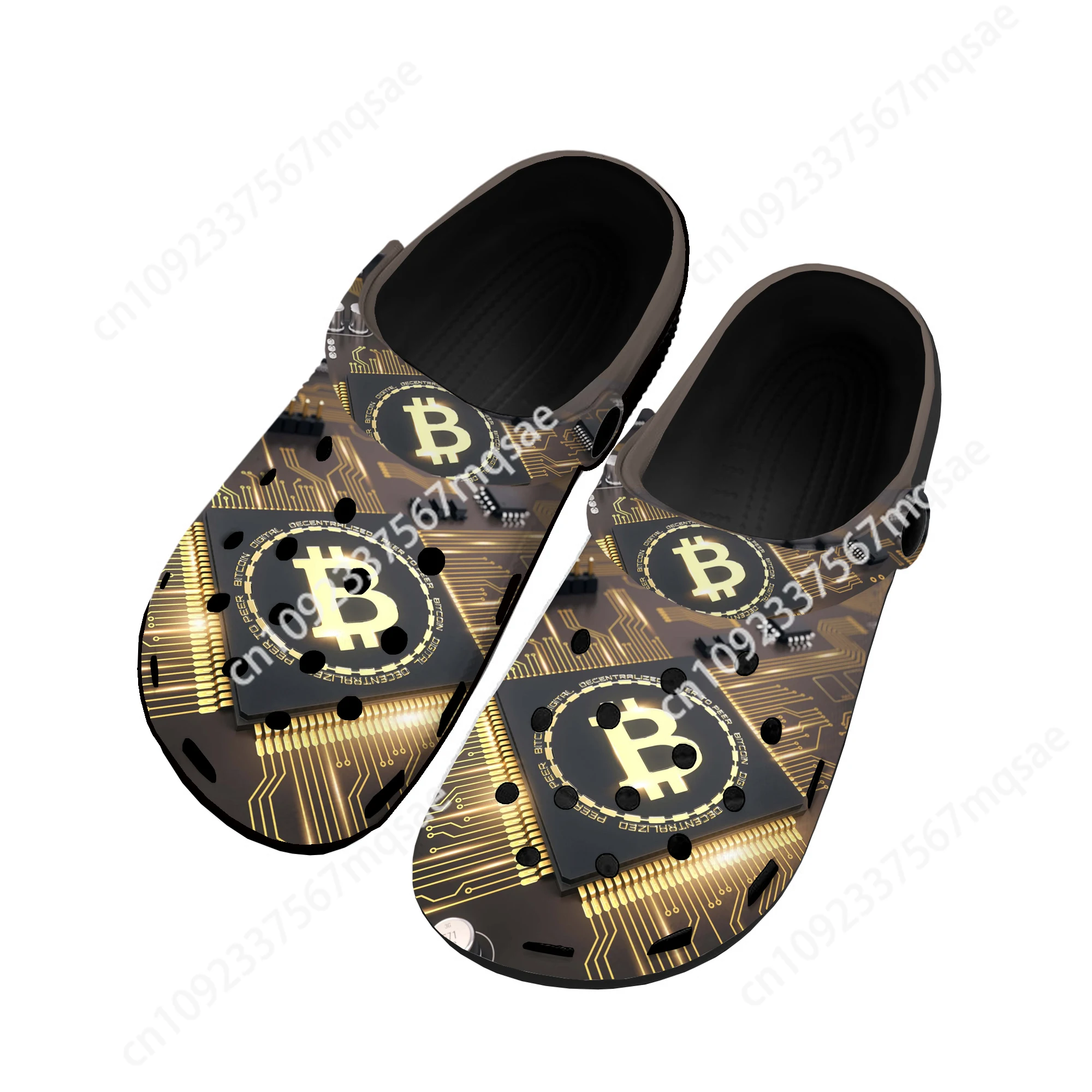 

Bitcoin Cryptocurrency Miner BTC Home Clogs Custom Water Shoes Mens Womens Teenager Shoe Garden Clog Beach Hole Black Slippers