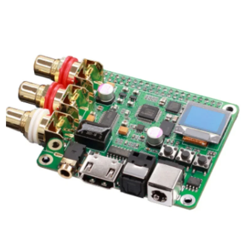 

M07K Raspberry Pi DAC Audio Decoder Board HIFI Expansion Moudle Supports Coaxial Fiber I2S OUT for Raspberry Pi 3B 3B+ 4B