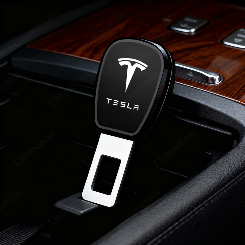 

Durable Heavy-Duty Seat Belt Extender Buckle Car Sticker For Tesla Model Y 3 S X Roadster SpaceX Safe Secure Comfort Quick-Fit