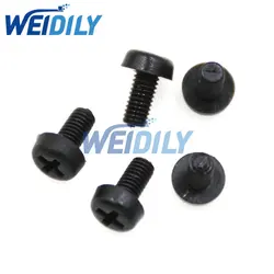 50PCS M3 Nylon Black Screw Diameter 3mm Length 6mm M3x6 DIY M3*6mm phillips Round Head Screws nylon